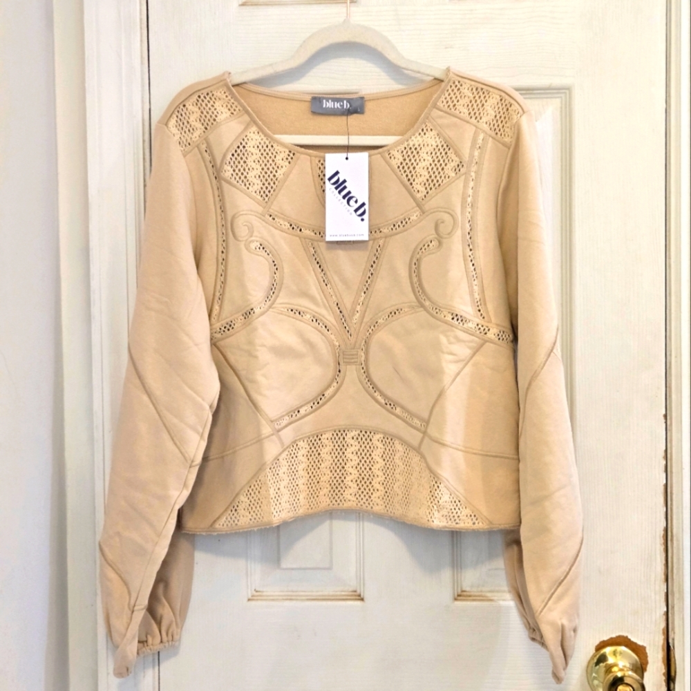 Blue b. NWT Cream Top Large - Picture 2 of 10